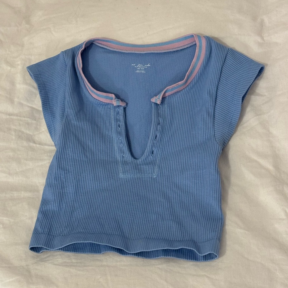 Urban outfitters out from under light blue top